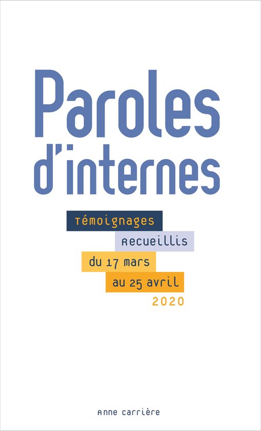 Paroles d'internes - cover