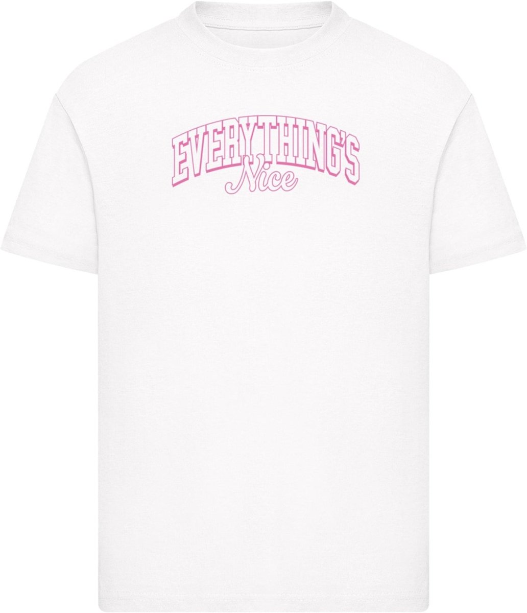 Mister Tee Everything Is Nice College Style Kinder Tshirt Kids 134/140 Wit
