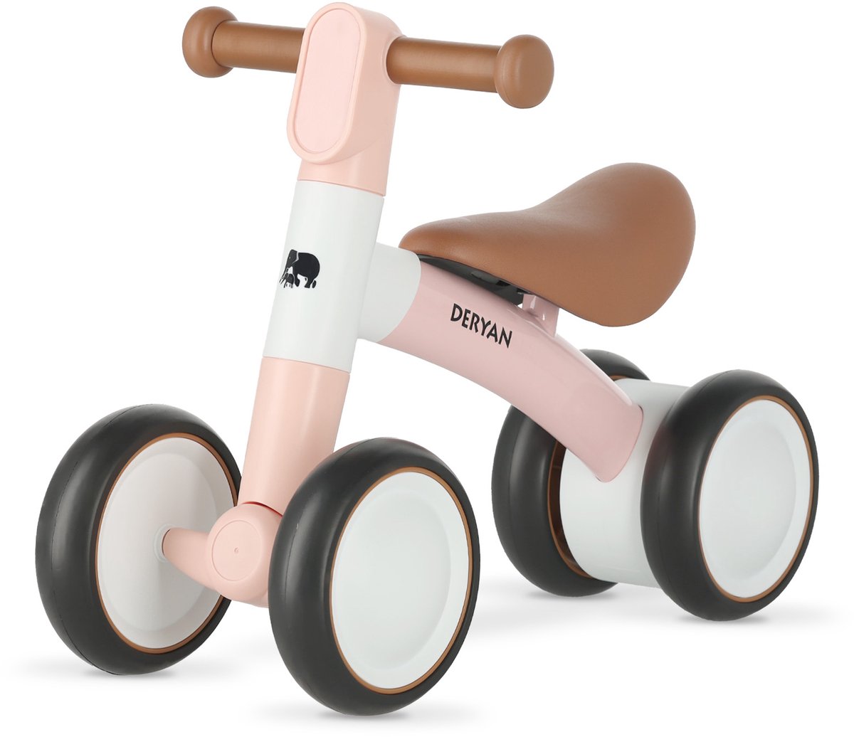 Deryan Milo Luxe Loopfiets - Peuterfiets voor 1 tot 3 Jaar - Roze thumbnail 6