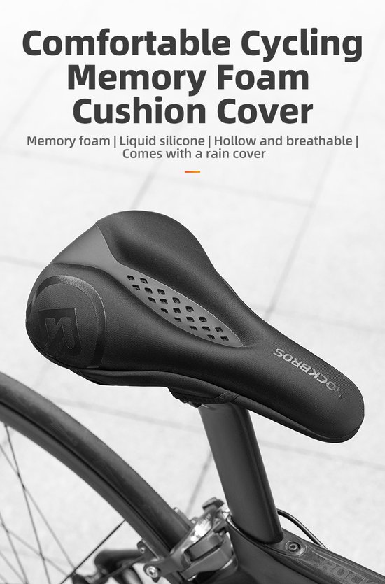 Housse De Selle Vélo ROCKBROS En Silicone - Respirante Et Douce - Confort