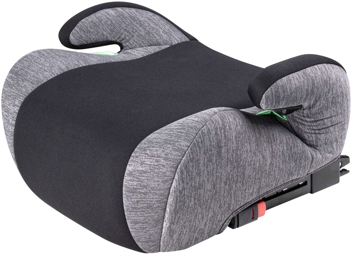 CarComfort Kindersitzerhöhung Raffi ISOFIX, Kindersitz ECE R 129 geprüft schwarz/grau