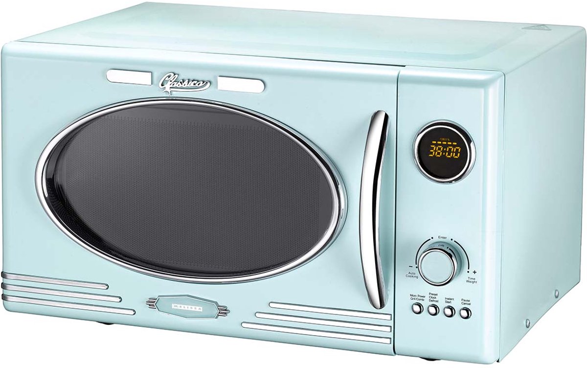 Melissa 16330131 - Magnetron met grill 23L 800W mint blauw