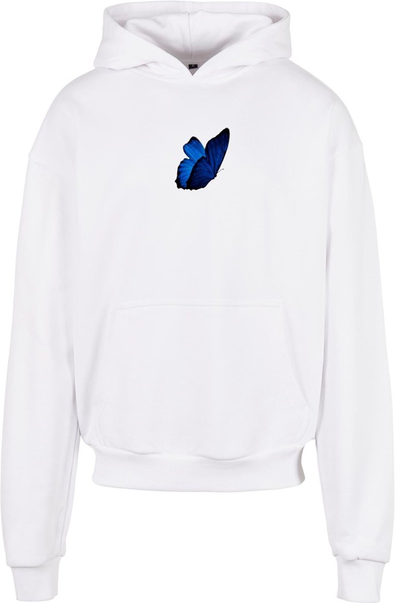Mister Tee Le Papillon Heavy Oversize Hoodie/trui L Wit