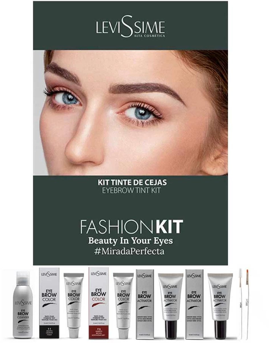 Fashion Kit Wenkbrauw Verven Set Levissime 8 Stuks