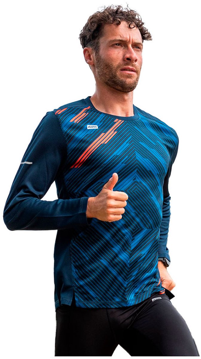 42k Running Vortex Winter T-shirt Met Lange Mouwen Blauw S