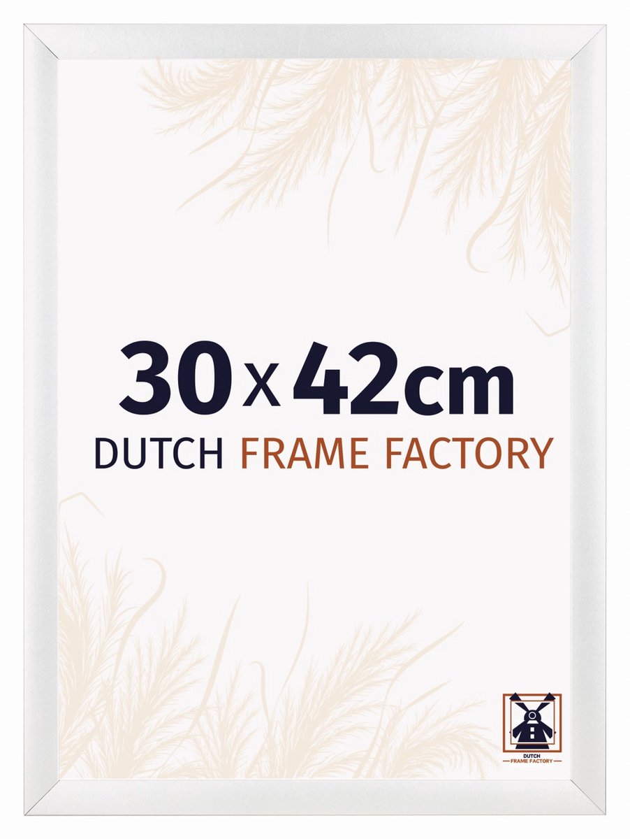 Dutch Frame Factory Fotolijst 30x42 cm - MDF - Wit Hoogglans - Praag