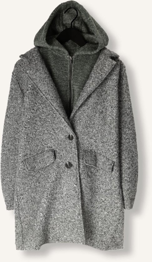 NUKUS Inna Jacket Boucle Jassen Dames - Winterjas - Grijs - Maat XXL