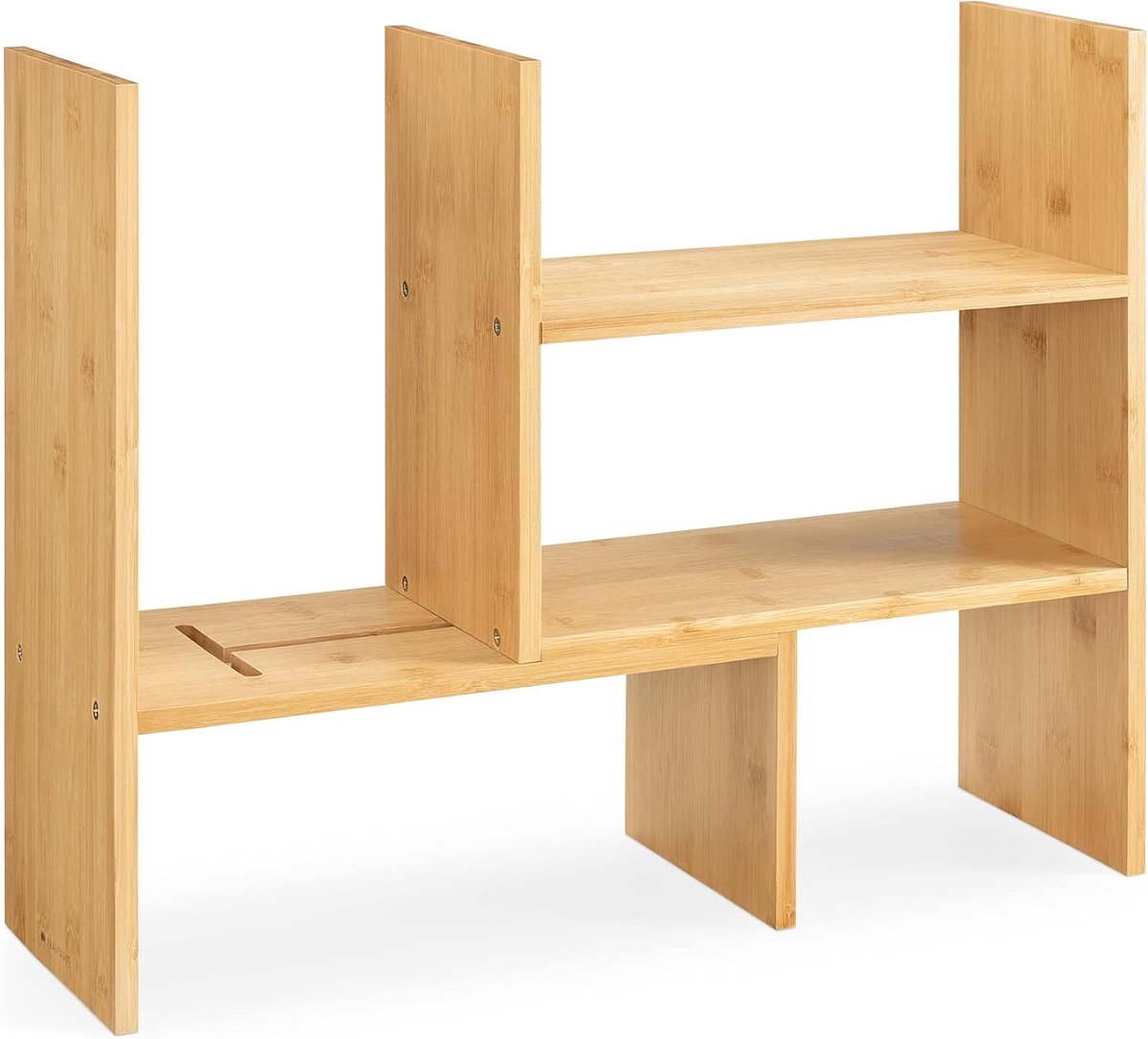 Multifunctionele Bamboe Bureau Organizer - Verstelbaar Rek voor Keuken en Kantoor