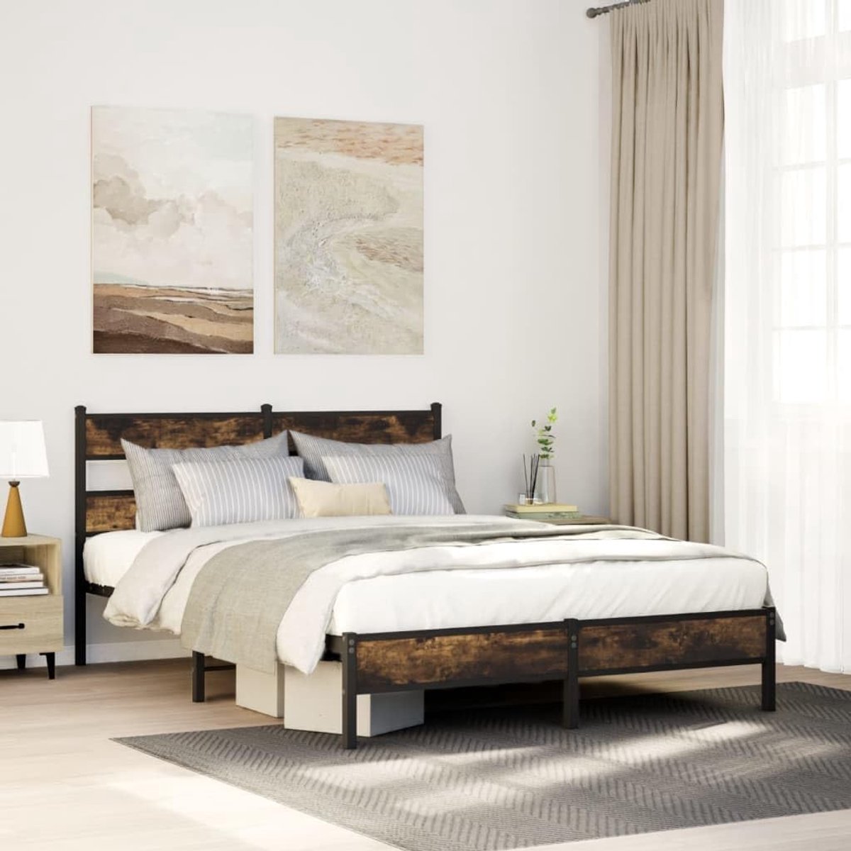 Bedframe zonder matras 80x200 cm met opbergruimte