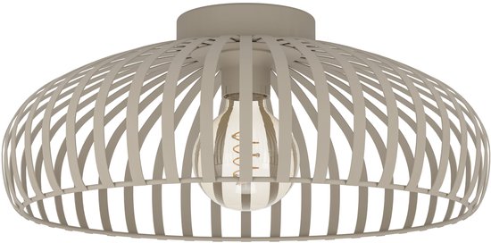 EGLO Mogano 3 Plafondlamp – E27 – Ø 43 cm – Zandkleur – Staal