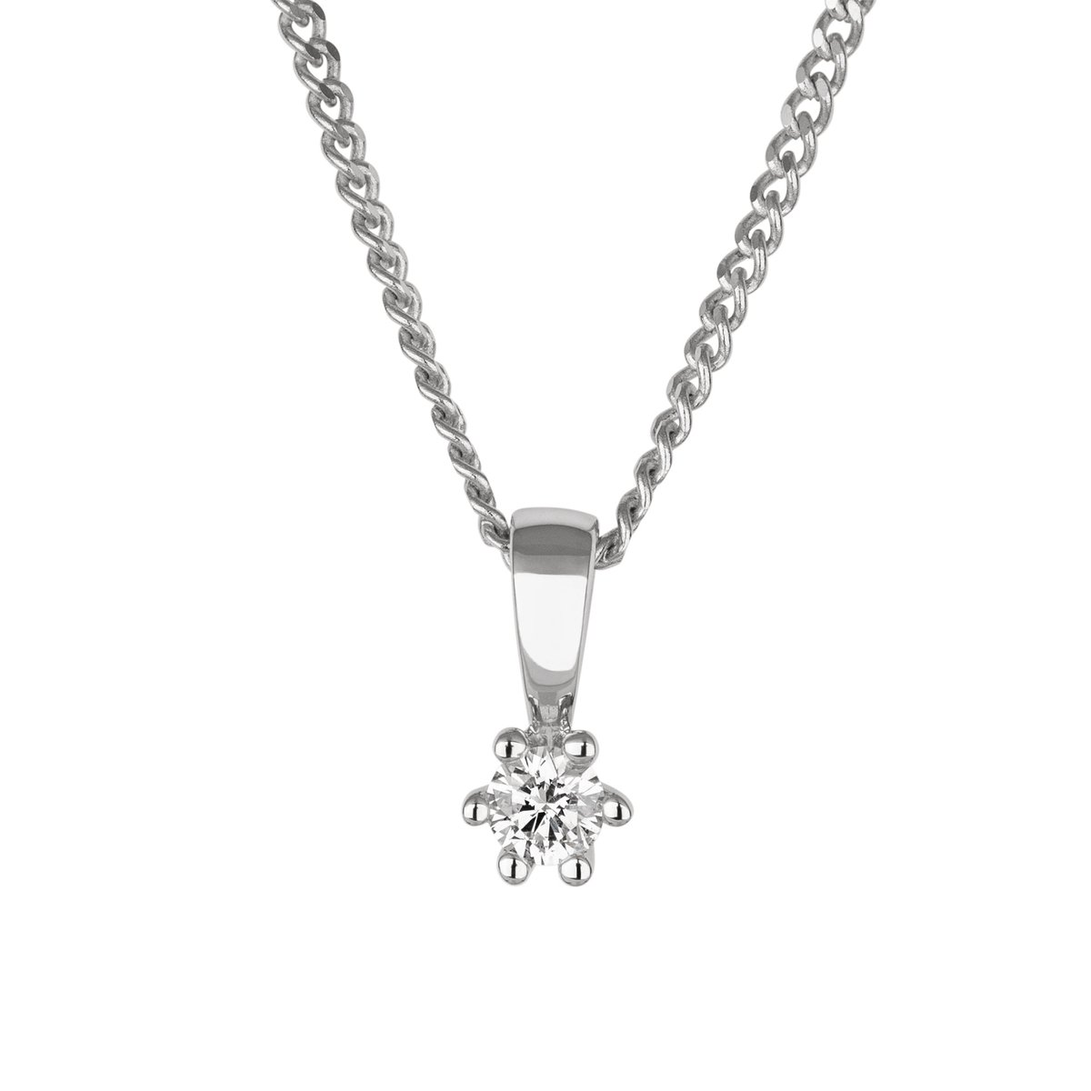Orolino Halskette Gold 585 mit natürlichem Brillant 0,10ct.