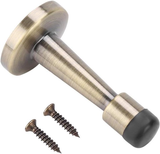 Deurstopper, Wandgemonteerde Deurstopper Zinklegering Rubber Anti-botsing Deurstopper Houder Muurbeschermer van Deurknoppen voor Thuishotel, Zware