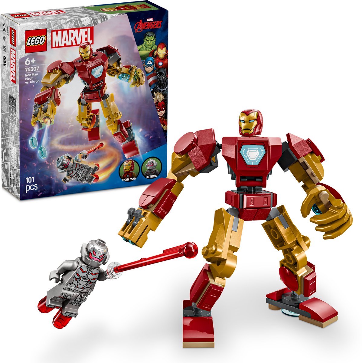 LEGO® Marvel Iron Man mecha vs. Ultron speelset - 76307 — afbeelding 8