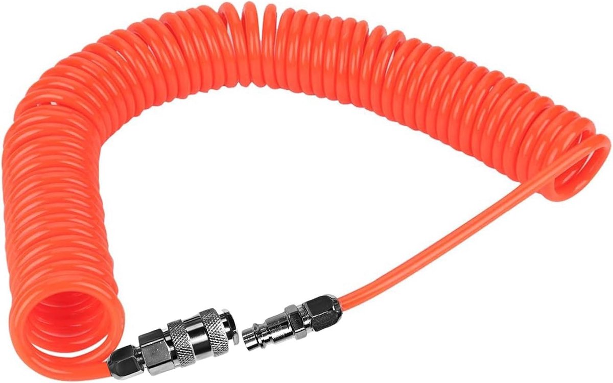 Spiraalslang 6m voor compressor - Explosiebestendig en flexibel