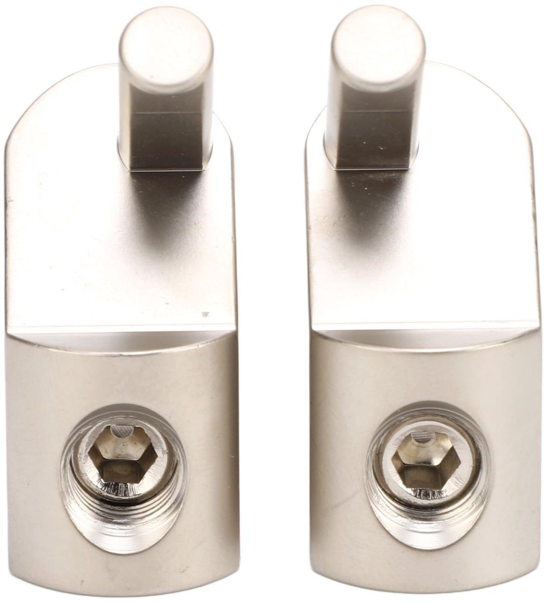 Autoradio Vermogensingangsreductiemiddel, 1 Paar Ingangsdraadmeter Reducer 45 Graden Offset Schuin 1/0 Gauge Tot 4 Gauge Amp Input Reducers voor Voertuiggeluidssystemen