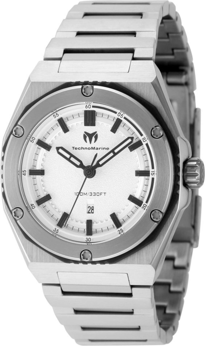 TechnoMarine CORAL - Legacy TM-416043 Dames Horloge - Waterdicht - Analoog - Quartz Uurwerk - Roestvrij Staal met zilveren Wijzerplaat - 36mm