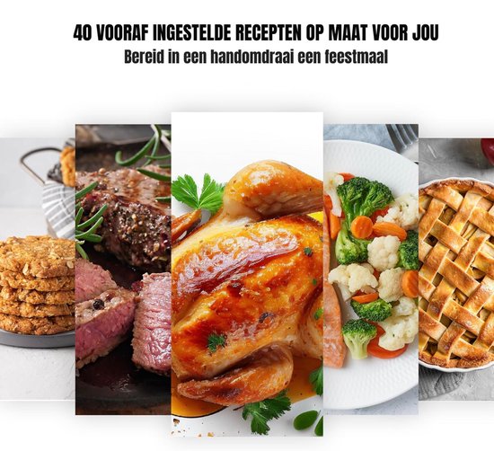 SCH® Stoomoven - Zwart - 42cm x 41cm x 34cm — afbeelding 2