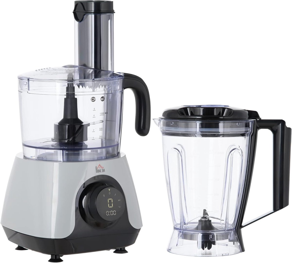 7-in-1 Keukenmachine - Multifunctionele Mixer met 1,25L Mengkom, 3 Snelheden en Veiligheidsfuncties
