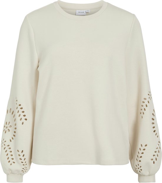 Vila Trui Visandy L/s Detail Sweat Top - Noos 14114310 Birch Dames Maat - XS