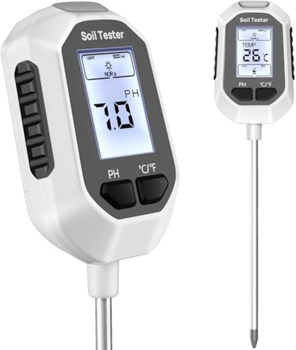 4-in-1 digitale bodemvochtigheidsmeter en plantentester