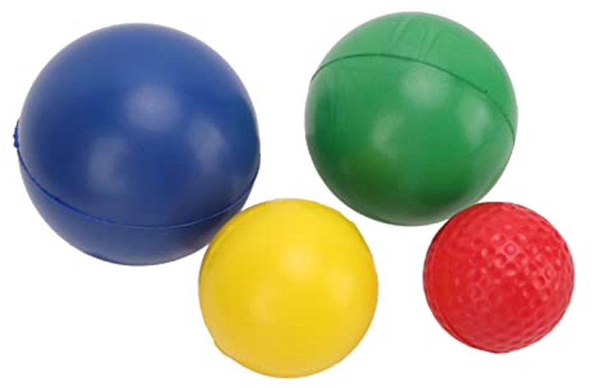Handoefeningsballen 4-delig voor Handtherapie en Vingerkrachttraining