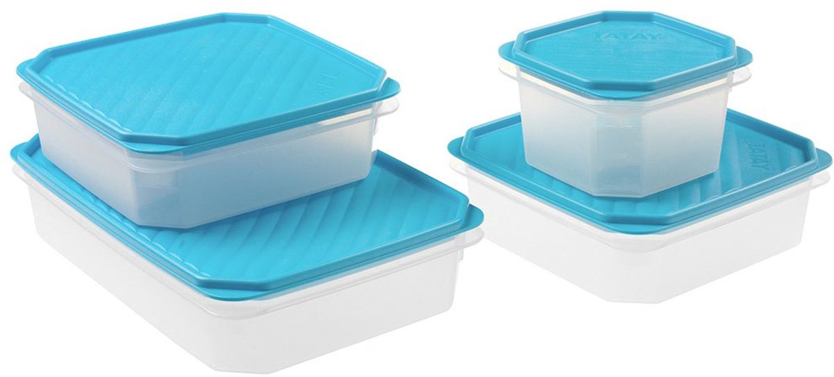 Tatay Topflex Set Voedselcontainers 4 Eenheden Transparant