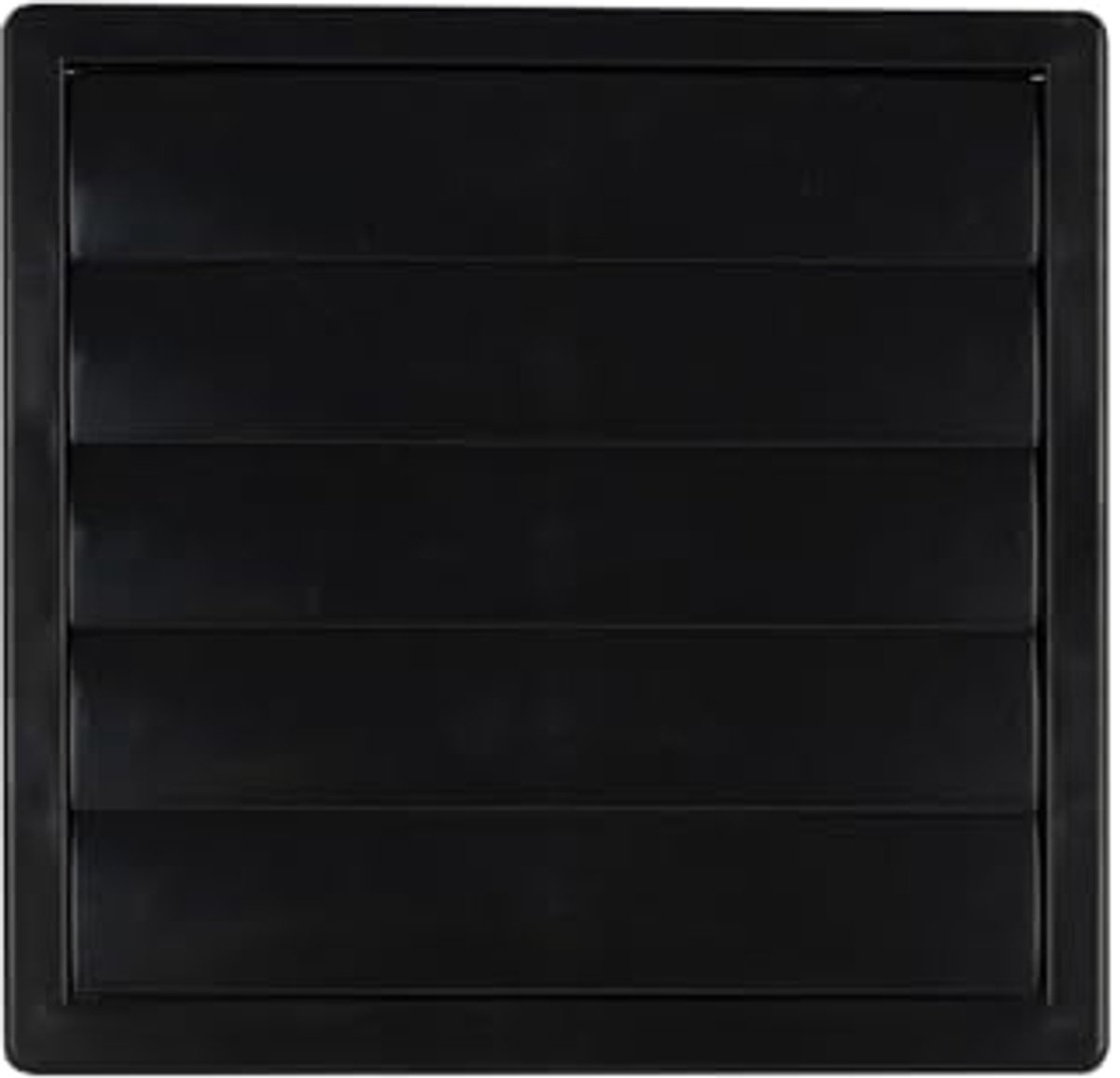 Ventilatierooster lamellenrooster weerbestendig kunststof 170 x 170 mm vierkant Ø 150 mm