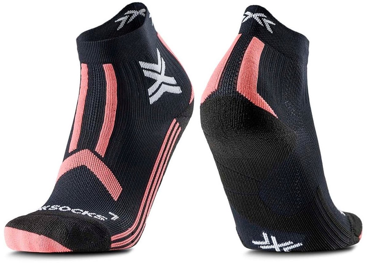 X-SOCKS Trailrun Discover Ankle voor dames Optimale sokken voor trailrunning met uitstekend comfort temperatuurregulering en langdurige bescherming voor outdoorliefhebbers /Rose 37-38 Zwart