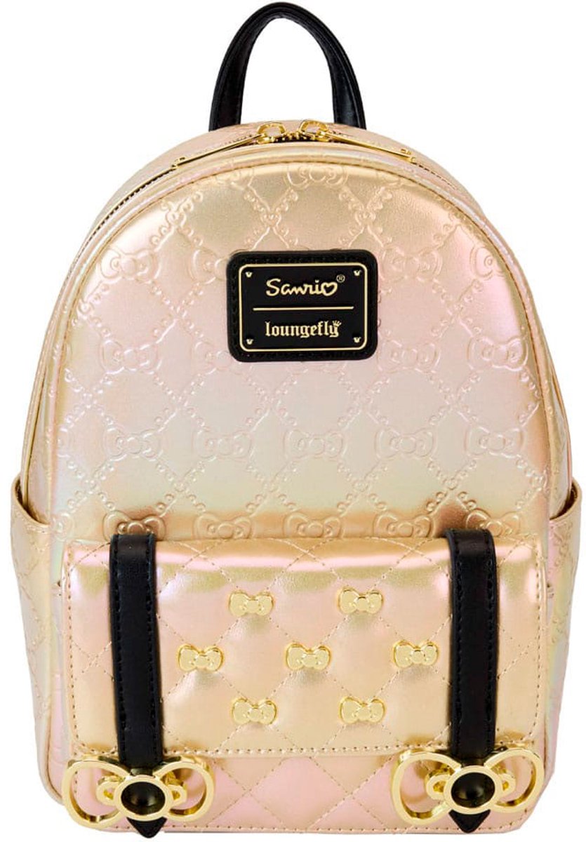 Loungefly Hello Kitty Goud Mini-rugzak 50e Verjaardag Goud
