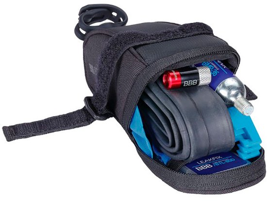 BBB Cycling SpeedPack Zadeltas Racefiets, Stadsfiets en Mountainbike - Racefiets Tas - Waterdicht Zadeltasje - Zwart - Maat L 0.69 Liter - BSB-33L van BBB Cycling — afbeelding 5