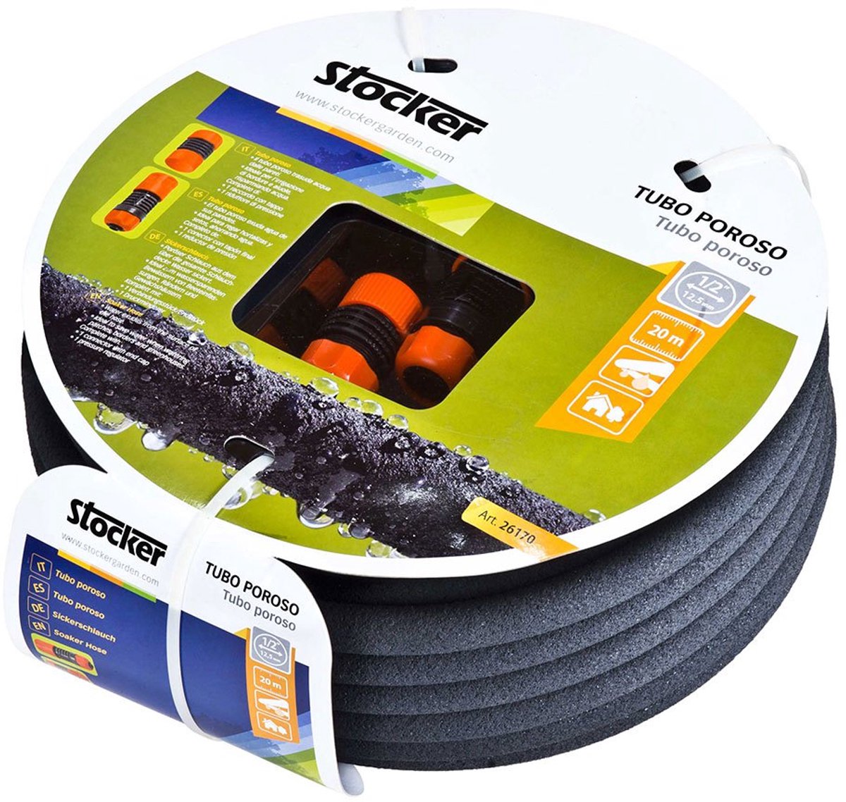 Stocker 1/2´´ Druppelslang 20 M Transparant