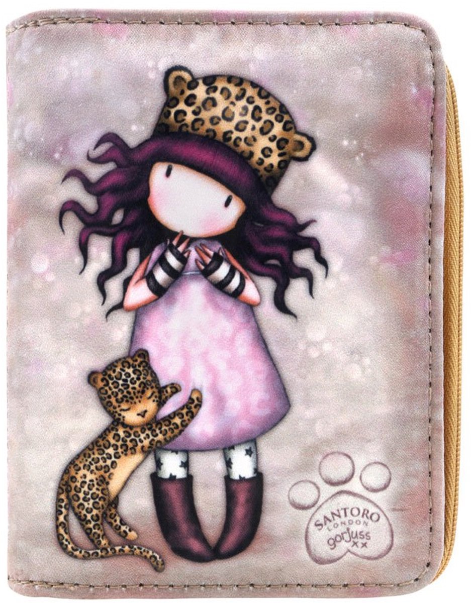 Santoro London Opvouwbare Gorjuss™ Purrrrrfect Love Portemonnee Veelkleurig