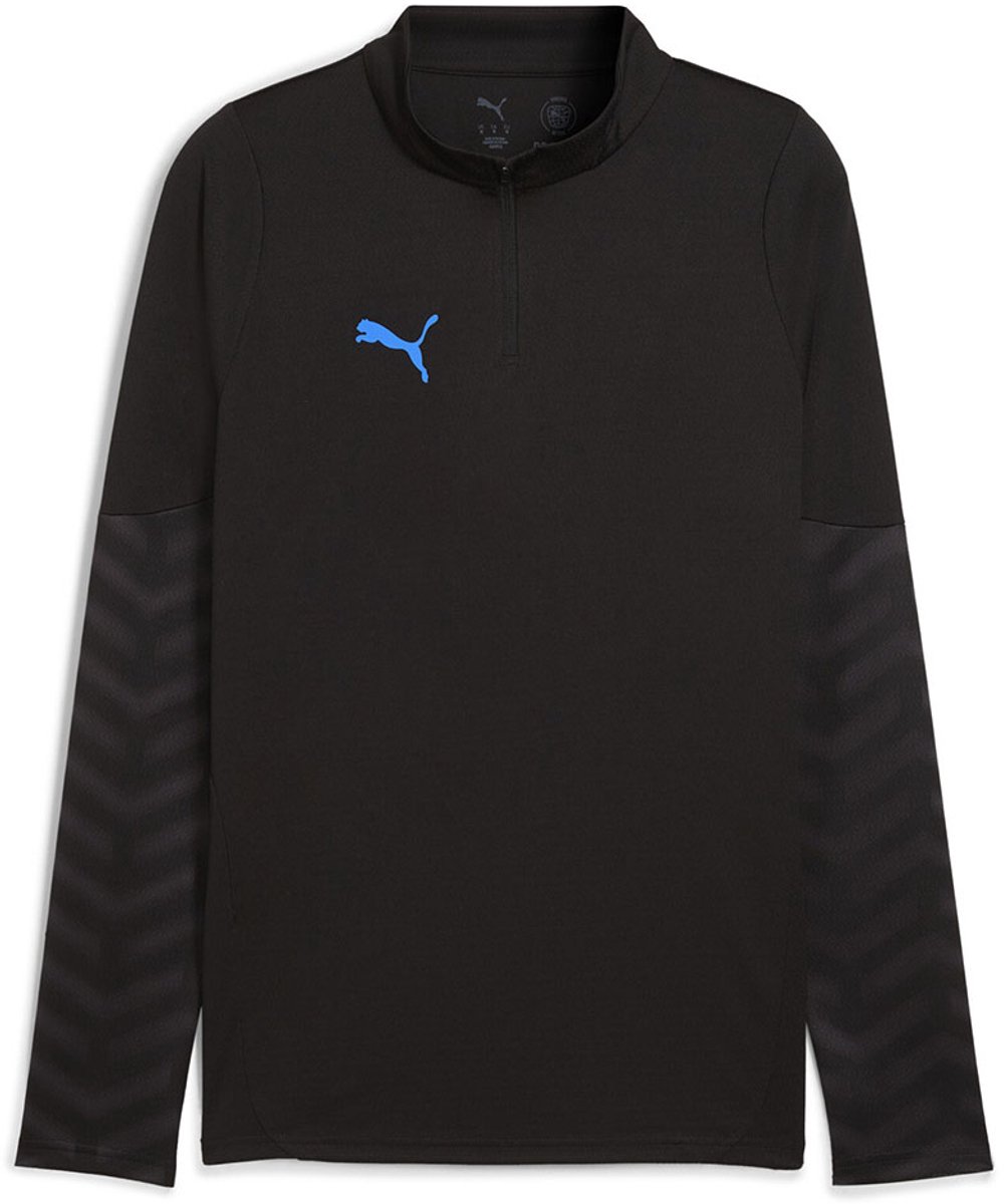Puma Individualcup Sweatshirt Met Halve Rits Zwart S Man