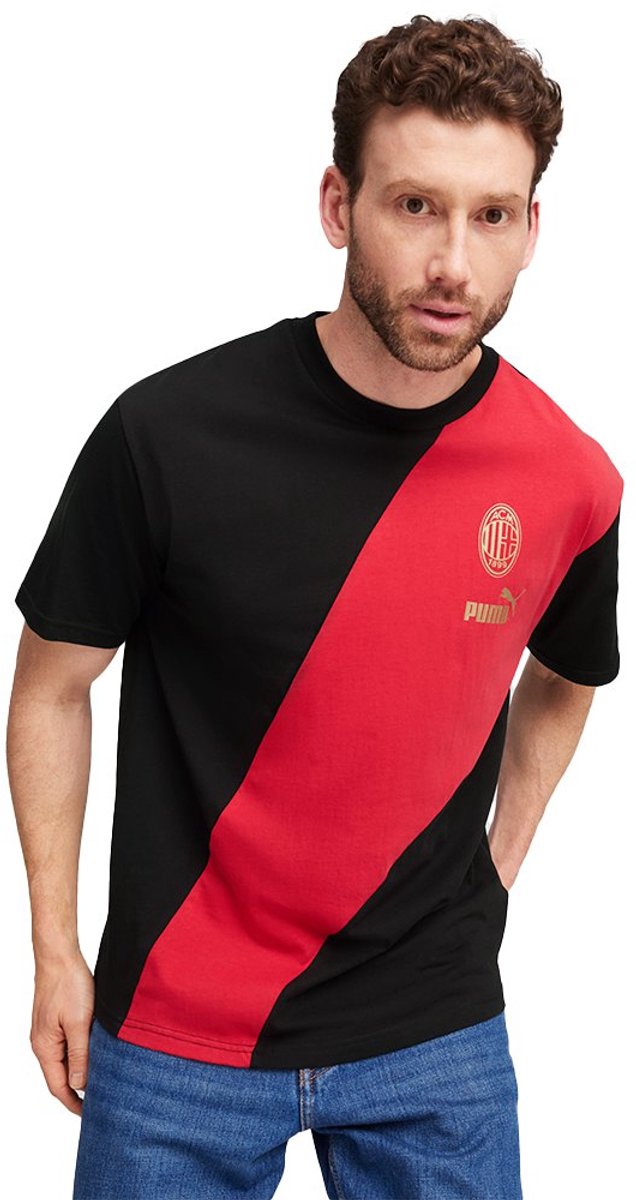 Puma Ac Milan Culture+ T-shirt Met Korte Mouwen Rood M Man,Vrouw