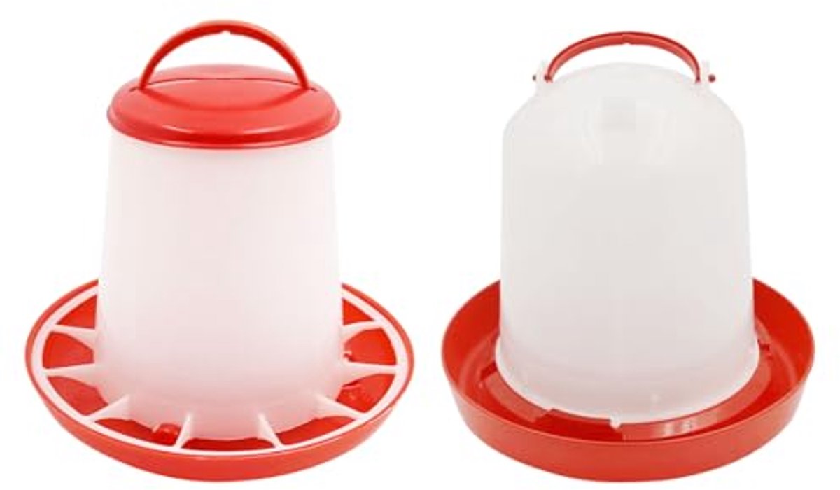 Voederautomaat en Drinkset voor Kippen - 1,5 kg Voeder en 1,5 l Drinkbak