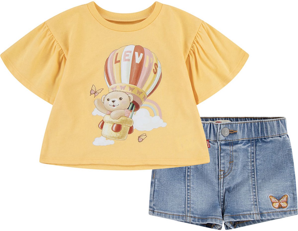 Levi´s ® Kids 1em173 Set 24 Months Jongens Meisjes Geel