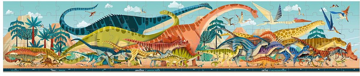 Janod - Dino - Panorama - Dino puzzel 100 stukjes — afbeelding 4