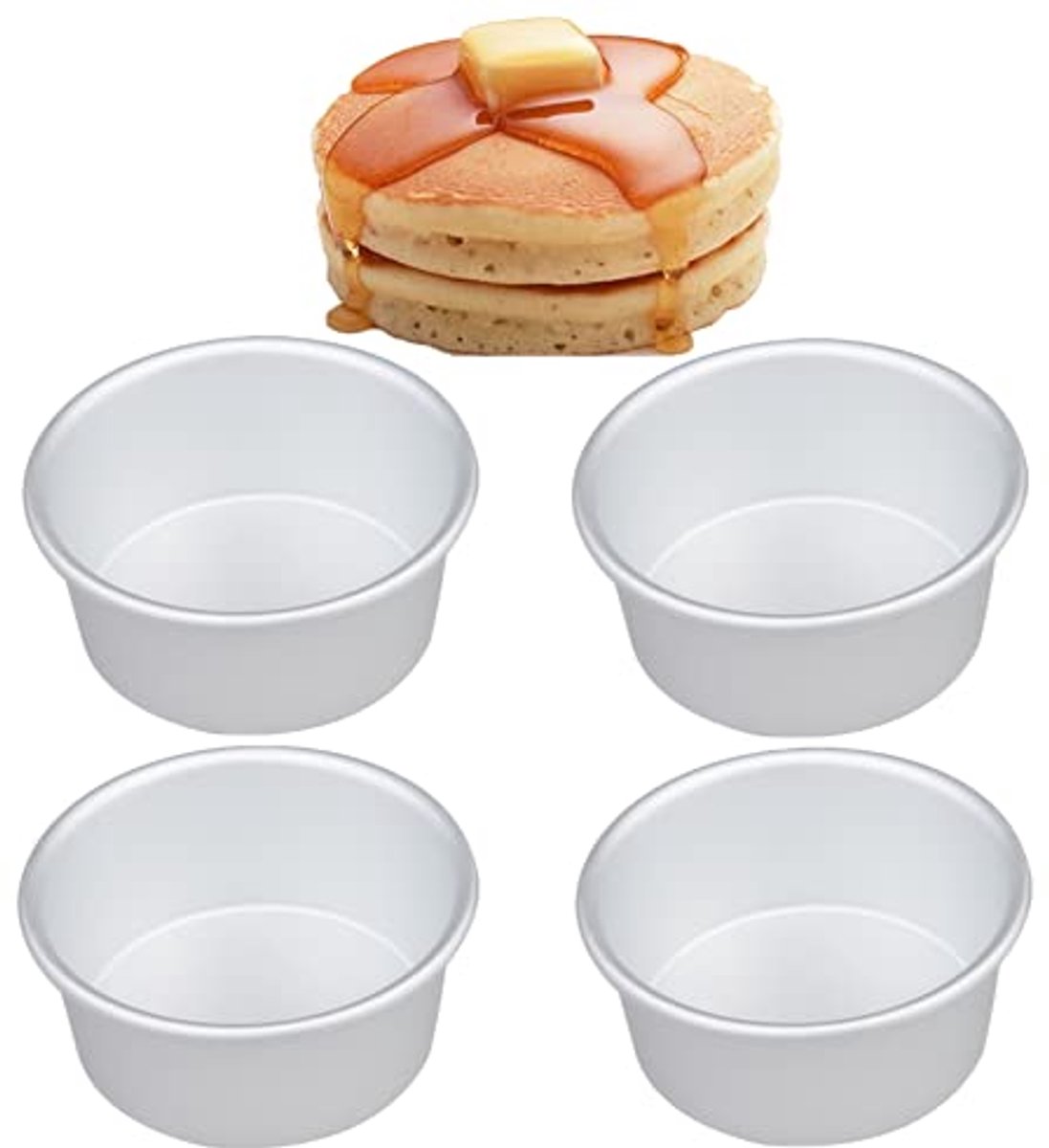 5 Inch Mini Cake Pan Set - Perfect for Baking Mini Cakes, Pizzas, and Quiches
