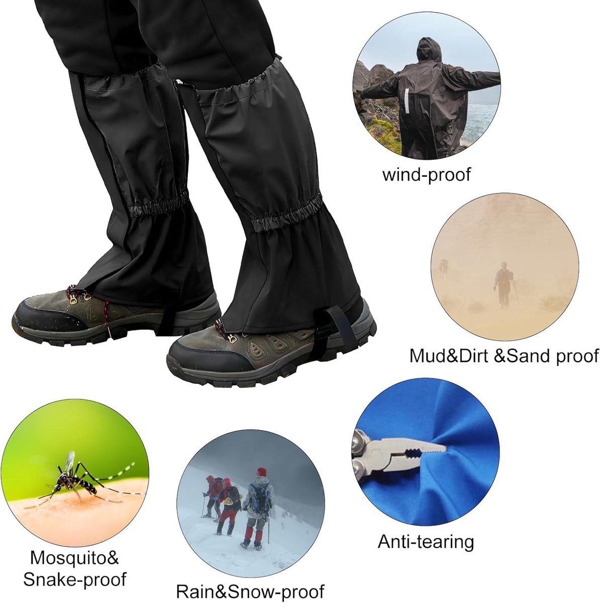 Outdoor sneeuw kniebeschermers sport skiën beenbes... – Vicedeal