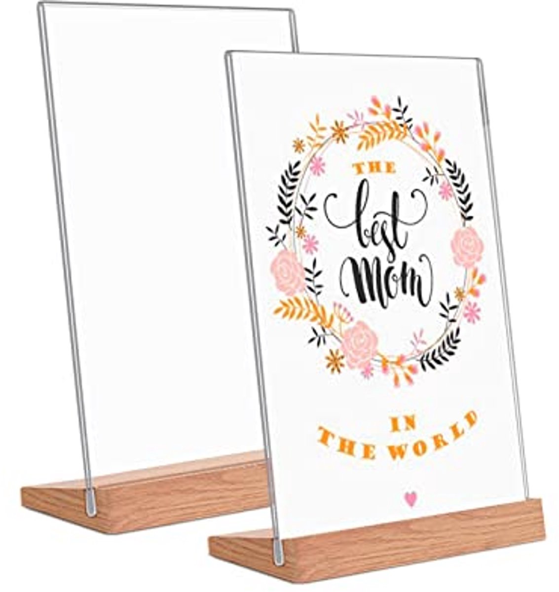 Tafelbord menuhouder L-Holz-S A5 - Standaard voor op tafel