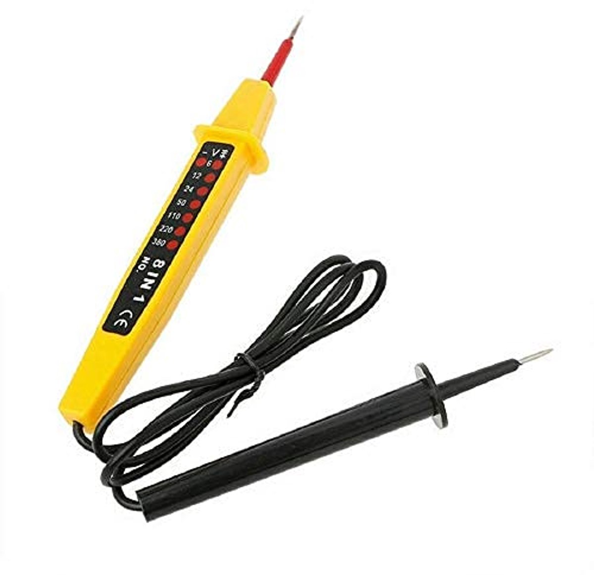 Spanningstester - Elektrische tester Spanningsmeter - Elektra Controleren - 8-in-1 Functies - 6V-380V - Grijs