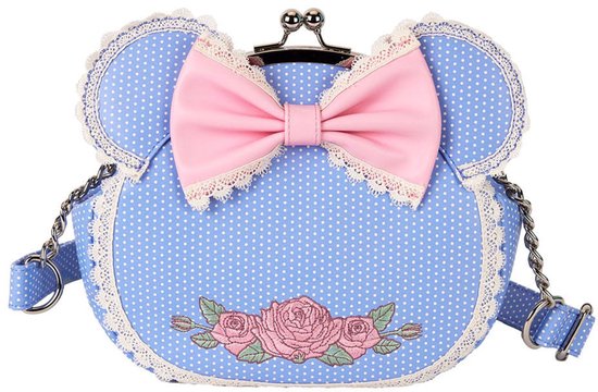 Disney Loungefly Crossbody Bag Minnie Floral and Lace Kisslock