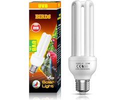 UVB 5.0 Vogellamp E27, 23W Compact Fluorescentielamp voor Vogels en Reptielen