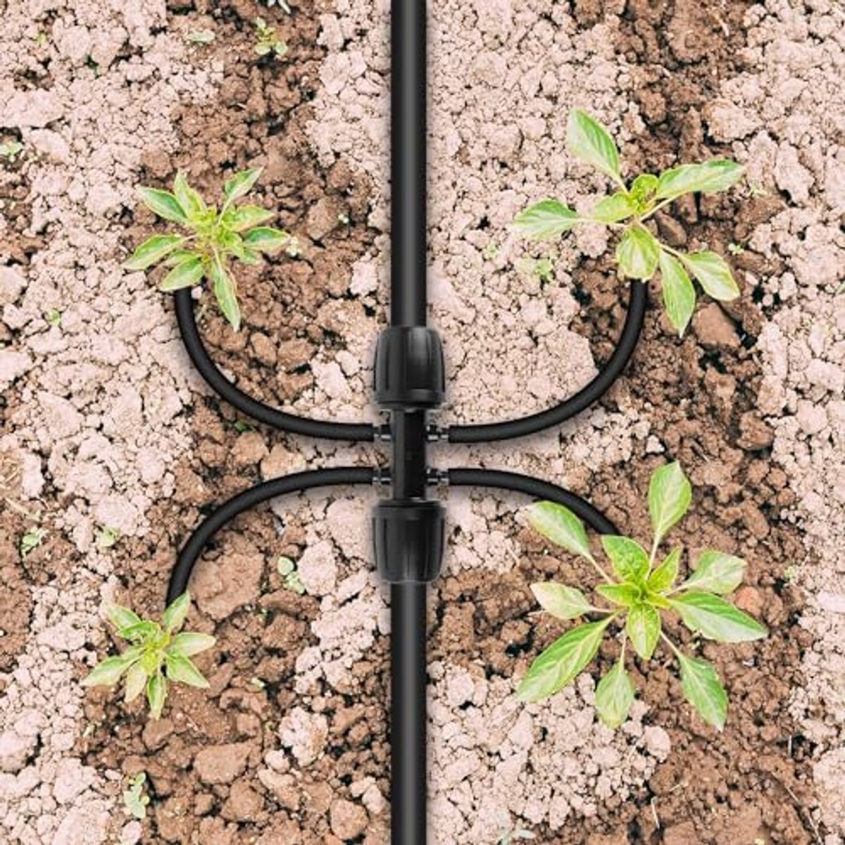 T-stuk en slangverbindingsstukken voor tuinirrigatie - 15 stuks