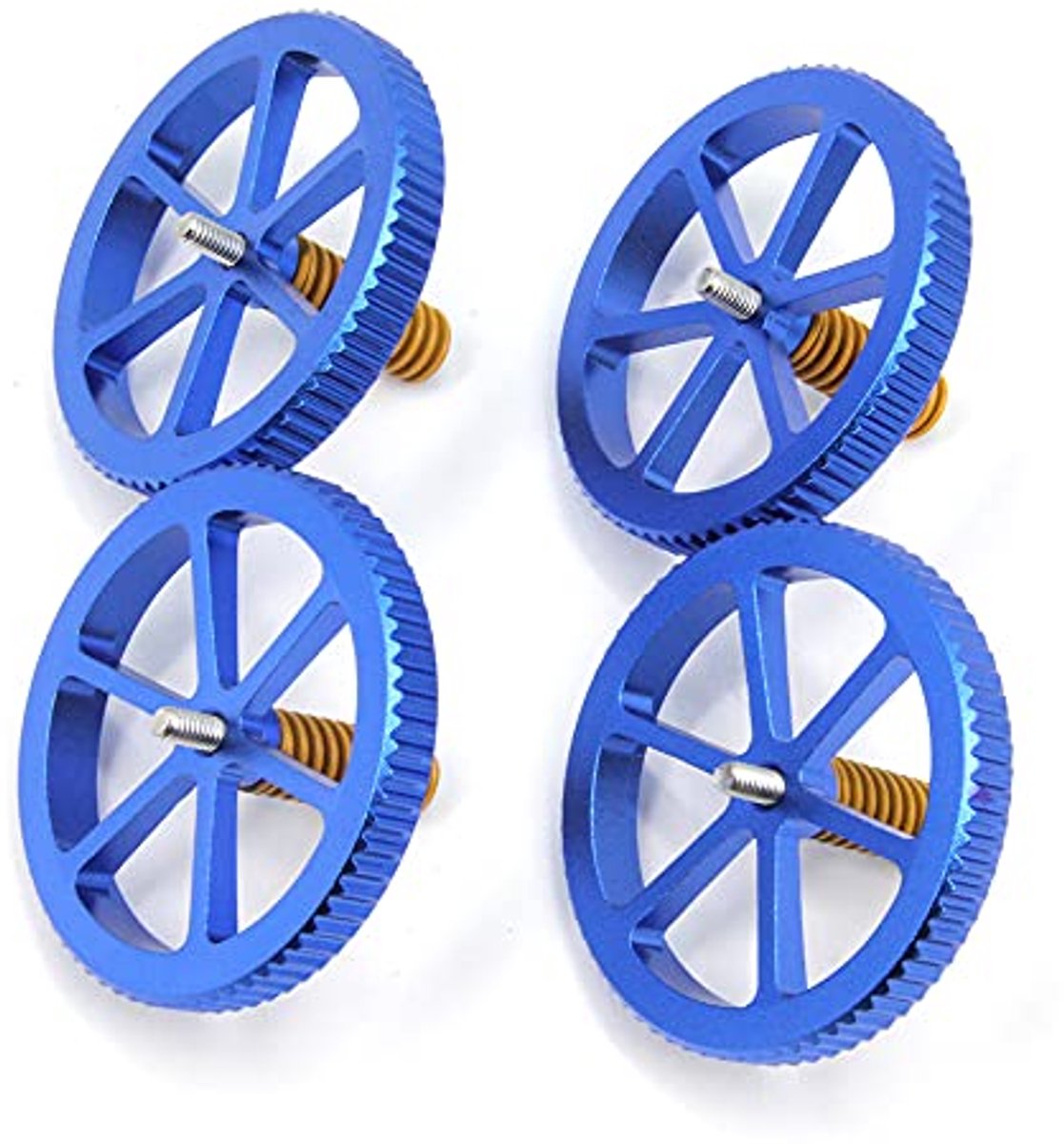Aluminium Hand Twist Nivellering Moer 60mm met Hot Bed Die Springs en M4x40mm Schroeven voor 3D Printers