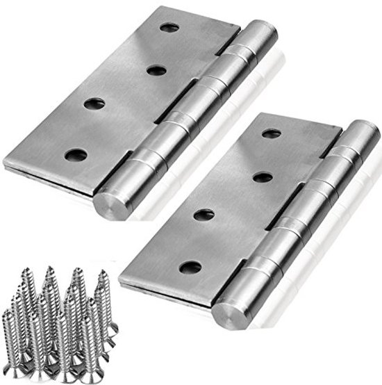 2-pack Cafédeurscharnieren, 304 Roestvrij Staal Scharnierende Hardware Saloon Scharnieren Zelfsluitend Voor Deur L~p117329395