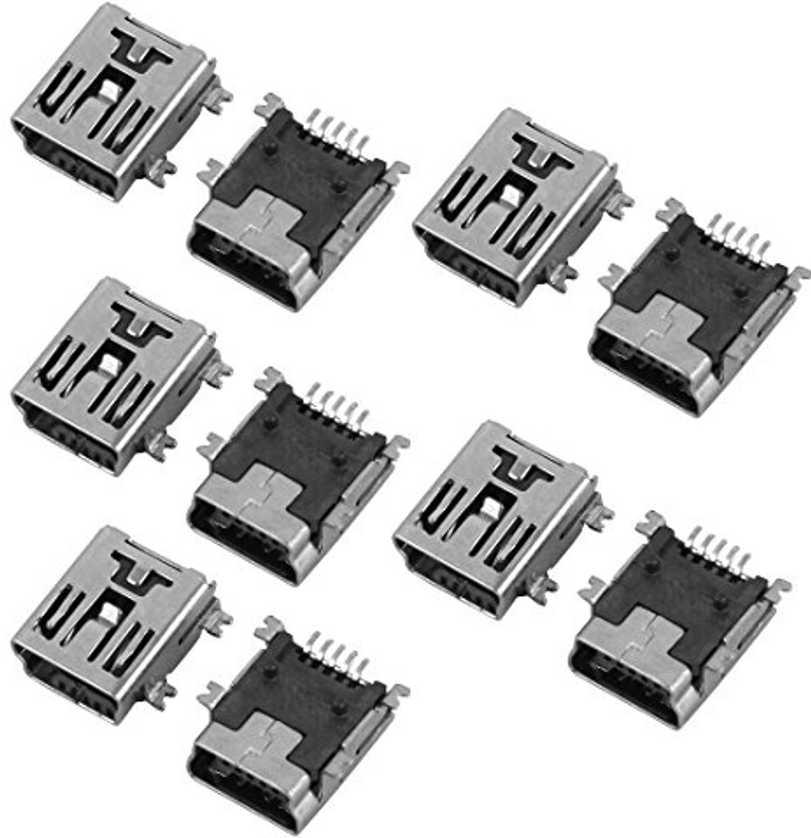 Mini USB 5P Vrouwelijke Jack Connector - 10 Stuks