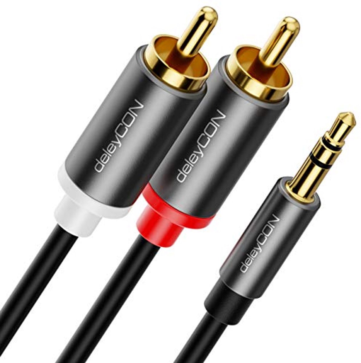3,5mm Jack naar Cinch RCA Kabel - Flexibele Audiokabel voor Smartphone en HiFi-Receiver