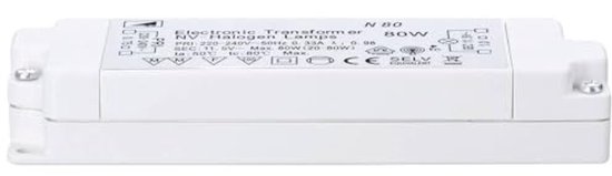 0W - 50W Transformateur Electronique YT50 pour ampoules halogènes (MR16, MR11, G4) ou LED 12VAC, Gradable; Dimmable Electronic Transformer for low voltage halogen and 12Vac LED lights
