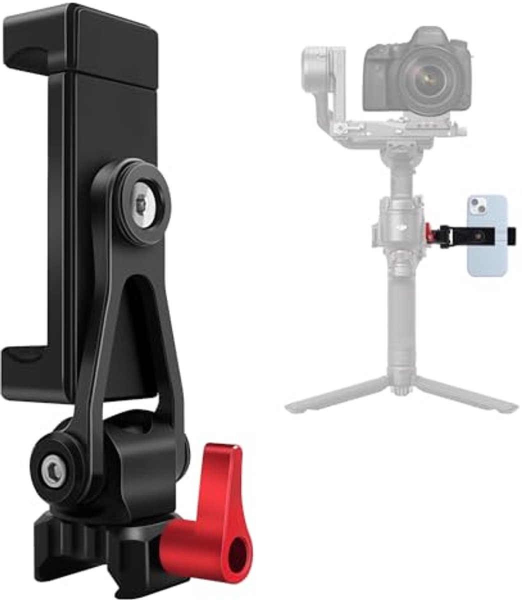 Aluminium Telefoon Statief met Cold Shoe Mount & NATO Clamp voor Gimbal Stabilizers